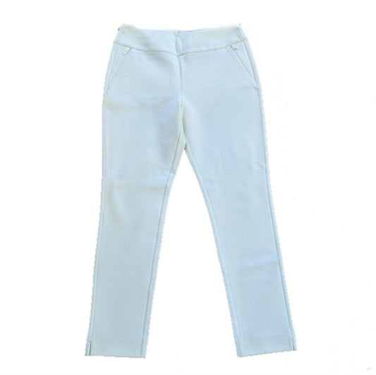 NWOTD Soft Surroundings PS Perfect Ponte Knit Pull On Pants Ivory 112356
