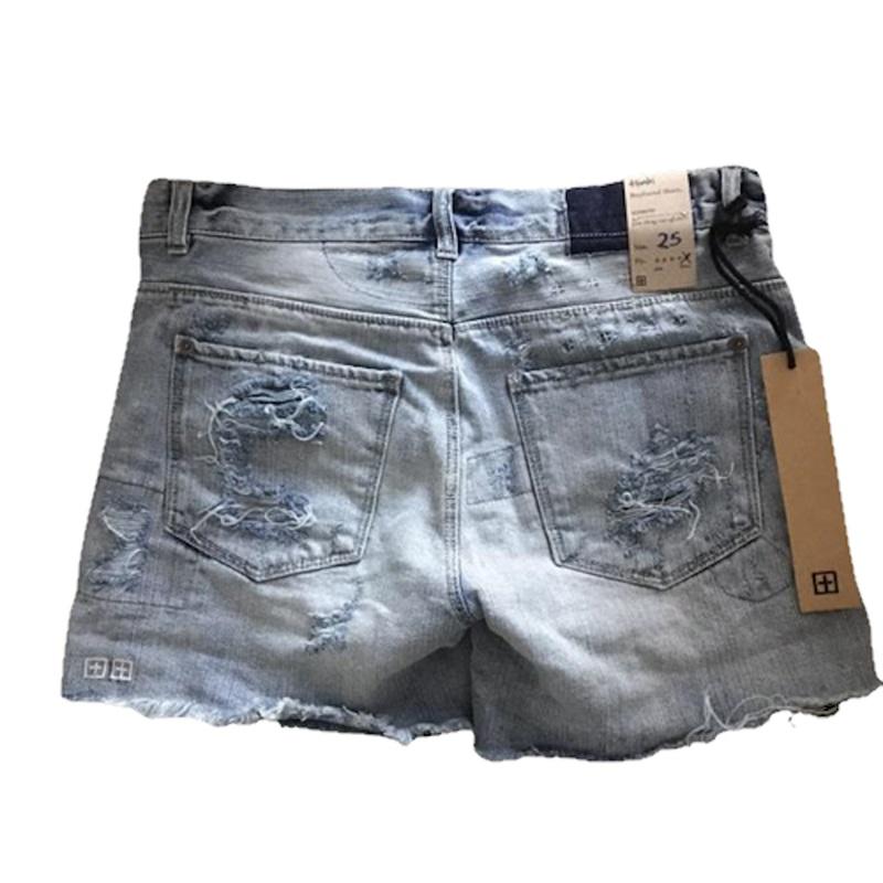 NWT Ksubi 25 Boyfriend Shorts Midnight and Dusted 112376