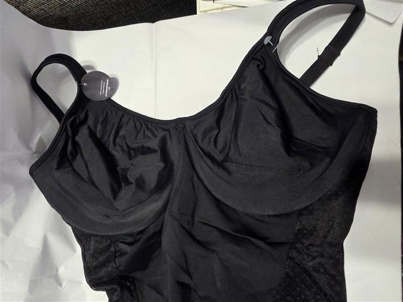 NWTD Bali 38DD Passion for Comfort Minimizer Body Shaper DF1009 Black 112431