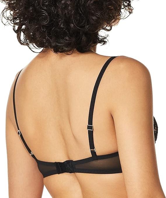 NWOT DKNY 32A Classic Lace Unlined Underwire Bra DK4008 Black 112451