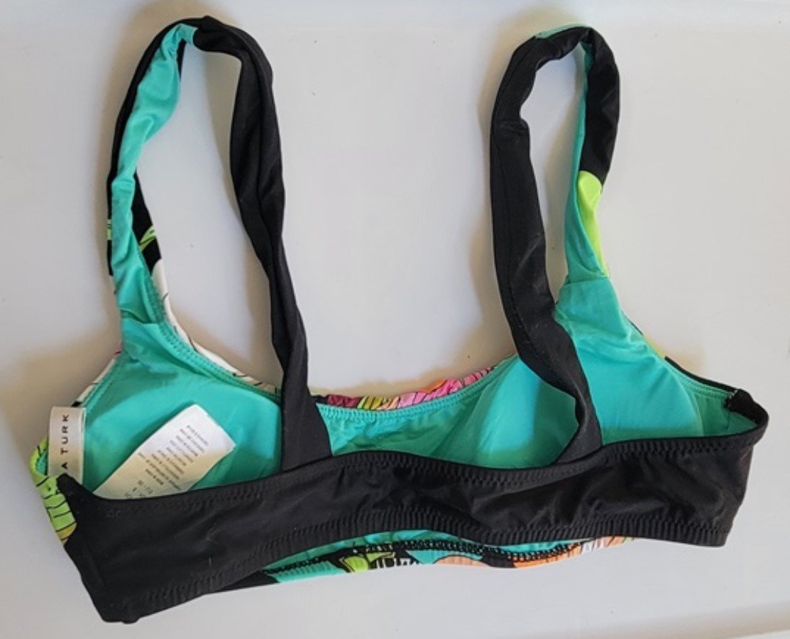 NWT Trina Turk 4 Bouquet Floral Bikini Top Mod Flowers 99082