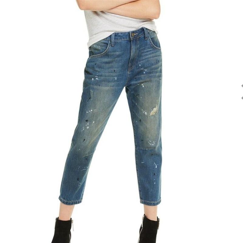 NWT Wildfox Sz 29 Cropped Baggy Boyfriend DaVinci Jeans 112476