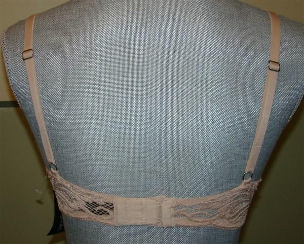 PO Natori 34DD Jasper Feathers Bra Plunge Contour Style 730023 Beige 112492