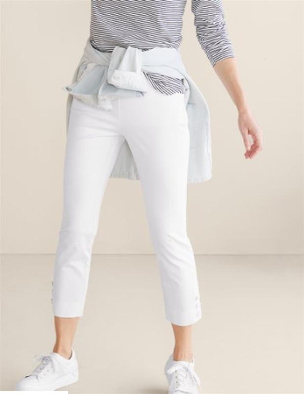 NWT Soft Surroundings Petite XS Superla Stretch Pull-On Crop Pants 112524