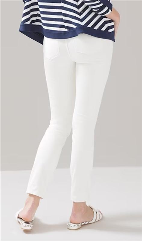 NWOT White House Black Market 10 Mid Rise The Skinny White Jeans 112526