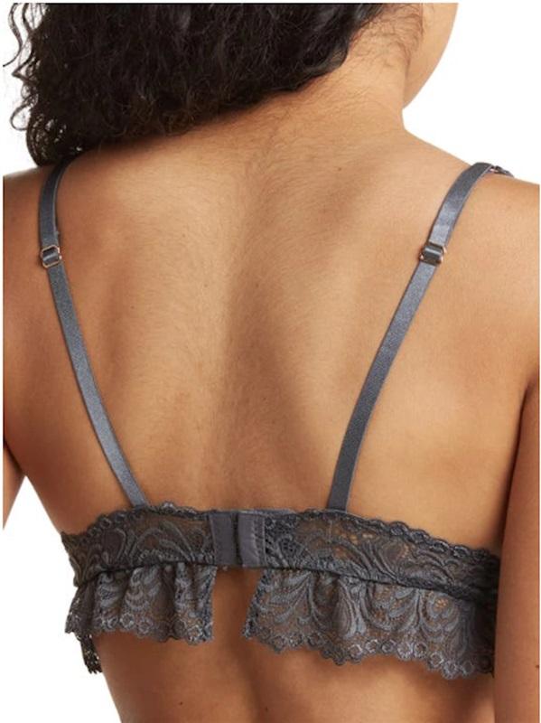 New honeydew M Remy Lae Hlater Bralette Dk Gray 112537