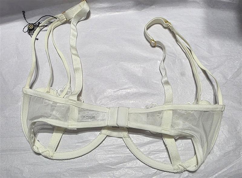 NWOT Bluebella 32D Nova Open Cup Bra In Ivory 112545
