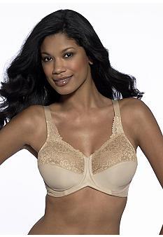 NWOT Lilyette 38C Comfort Lace 428 Underwire Minimizer Beige Bra 112607