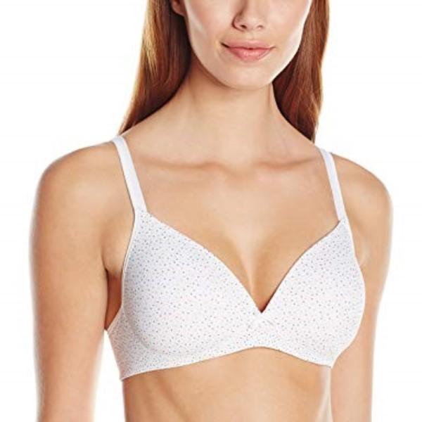 NWT Warner's 38c Elements Of Bliss Wire-Free Bra Lift 1298 Multi Dot 112618