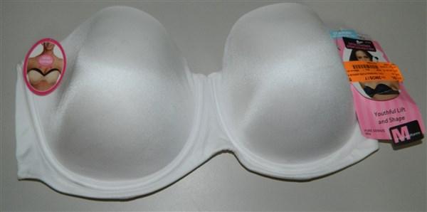 NWOT Maidenform 36B Pure Genius Strapless Coolfoam Bra 7130 White 112621