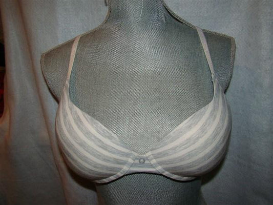 NWT Splendid Intimates 36B Bra Sleepy Stripe T-Shirt #2108SWF Gray 112625