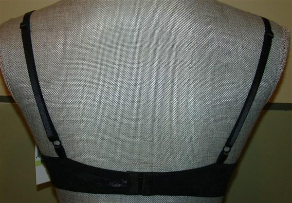 NWT Jezebel 36B Dazzled Demi with Floating Pad Bra 10287 Black 112629