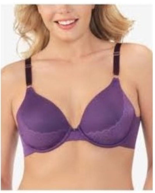NWOt Vanity Fair 38D Beauty Back Full Coverage Underwire Bra 75345 Purple 112657