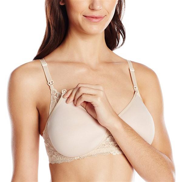 NWT Belabumbum Serena Spacer Soft Cup Nursing Bra 38DD/E Beige 112665