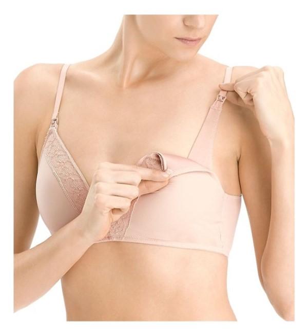 NWtD Natori 38D Grace Maternity Wire Free Contour Bra 749091 Beige 112685