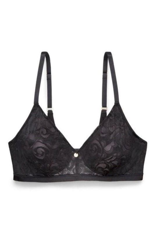 NWT Natori Covet 32C Unlined Convertible Underwire Bra 734131 Black 112731