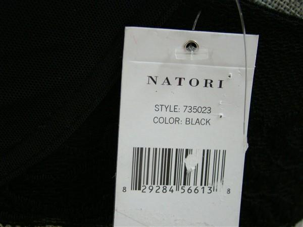 NWT Natori 32DD Feathers Racerback Bra 735023 Black 112732