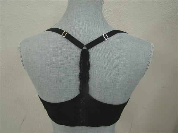 NWT Natori 32DD Feathers Racerback Bra 735023 Black 112732
