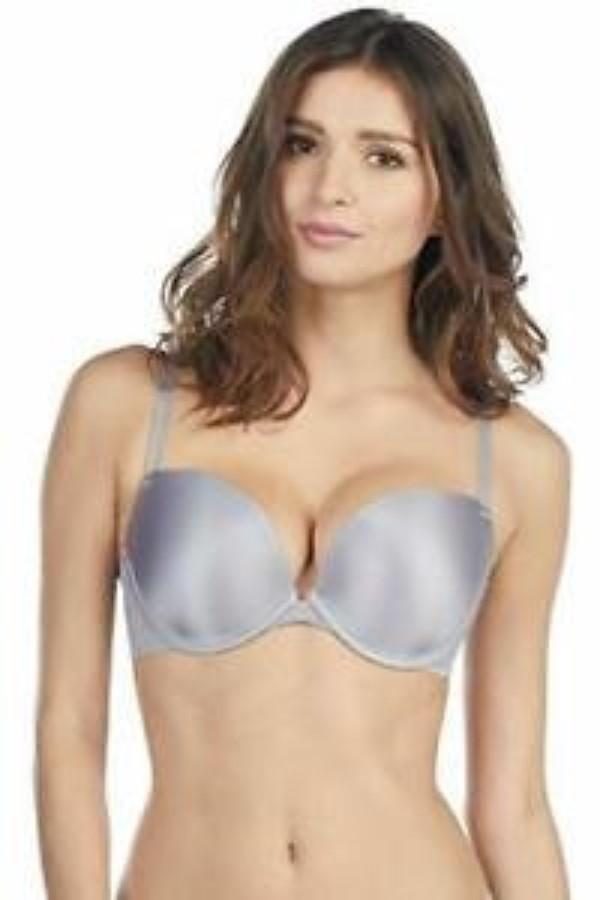 NWT Le Mystere 36D Infinite T-Shirt Underwire Convertible Bra 3324 Gray 112756