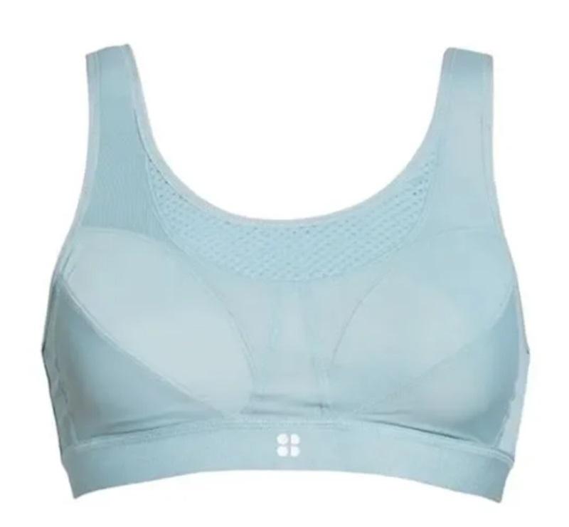 NWPT Sweaty Betty 34B Ultra Running Sports Bra Blue 112824