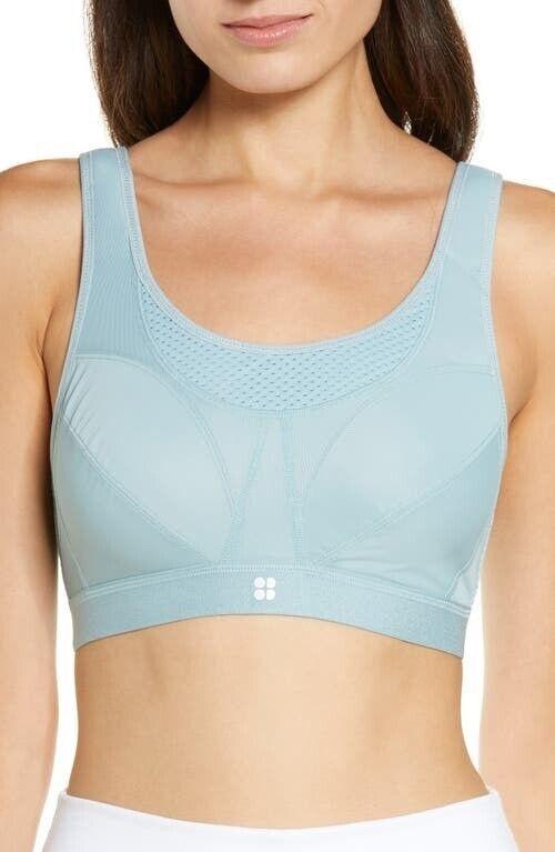 NWPT Sweaty Betty 34B Ultra Running Sports Bra Blue 112824