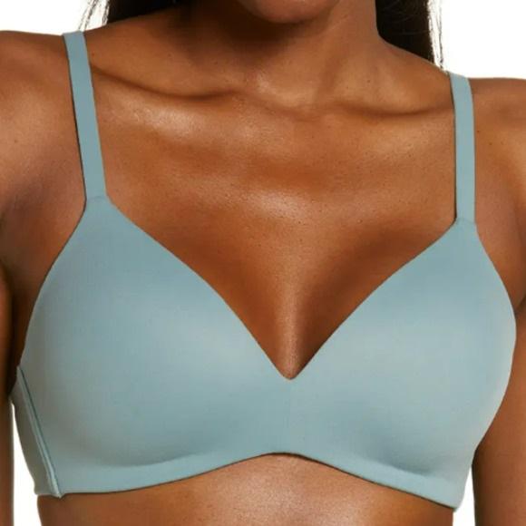NWOT Wacoal 34B How Perfect Soft Cup Bra 852189 Green 112857
