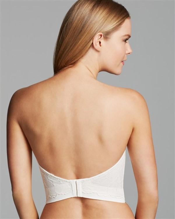 NWOT Le Mystere 36D Sensuelle Convertible Shortline Bustier 4855 Ivory 112875