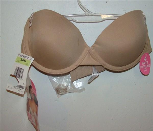 NWOT Maidenform 36D One Fabulous Fit Strapless Bra 07955 Beige 112877