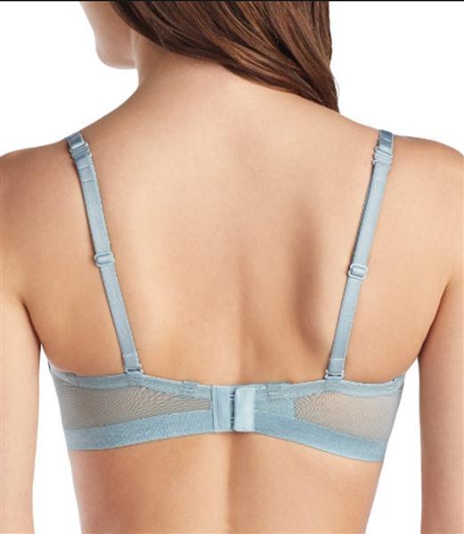NWT Le Mystere 36D Infinite T-Shirt Underwire Convertible Bra 3324 Blue 112884
