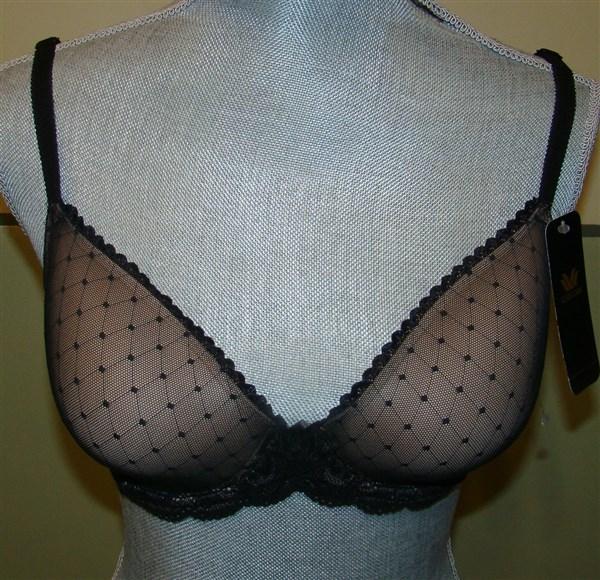 NWT Wacoal 36D Black 853115 Reveal Contour Underwire Bra 112900