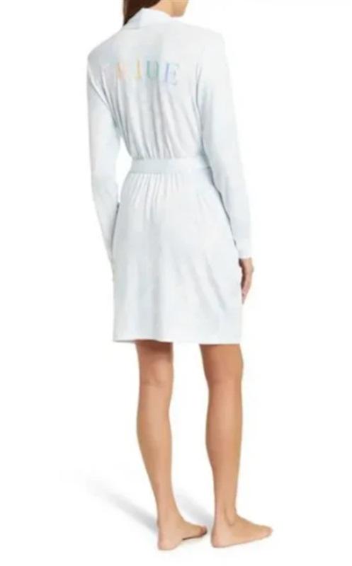 NWT PJ Salvage S Bride Embroidered Tie Dye Wedding Robe 112928