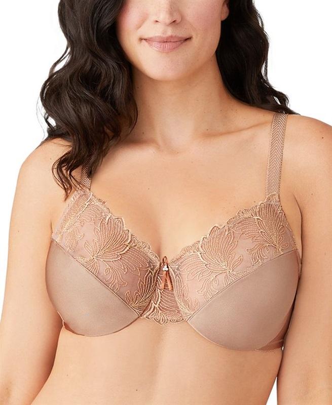 NWOT Wacoal 40DD Slim Silhouette Underwire Minimizer Bra Beige 112934