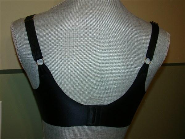 NWT Lilyette 36D Smooth Beauty Embellished 2 Ply Lined Bra 484 Black 112985