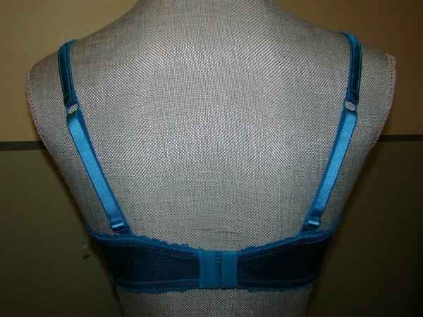 NWOT Jezebel 36C Ravishing Underwire Bra 10485 Teal & Black 112991
