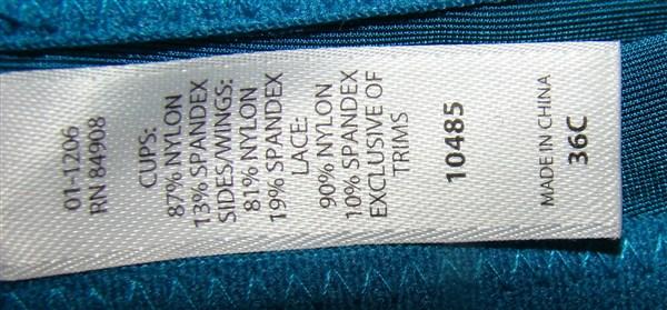NWOT Jezebel 36C Ravishing Underwire Bra 10485 Teal & Black 112991