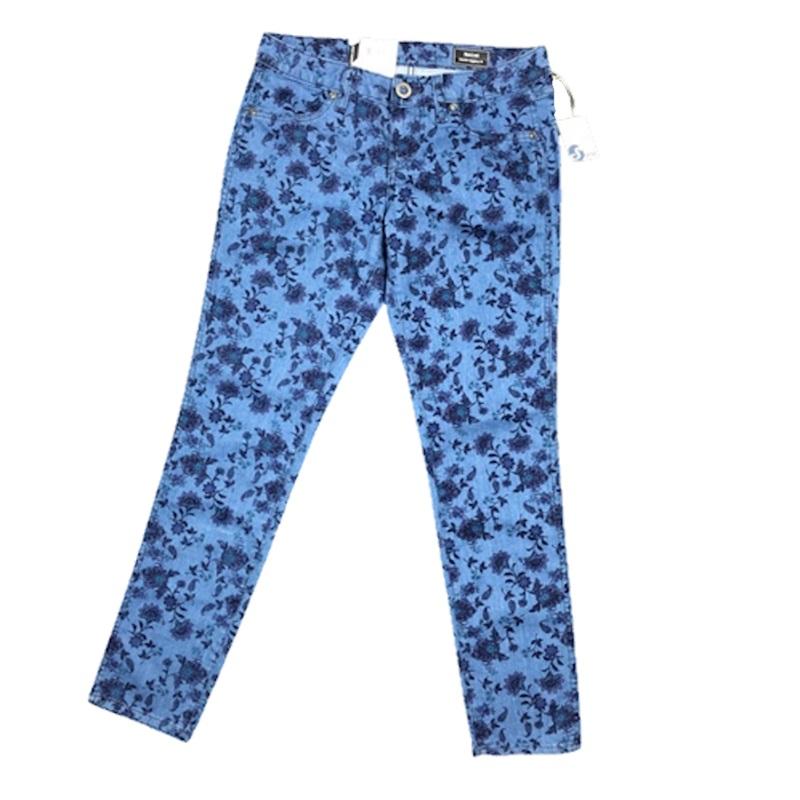 NWT Volcom 3 Rallied Shortie Floral Denim Jeans 113109