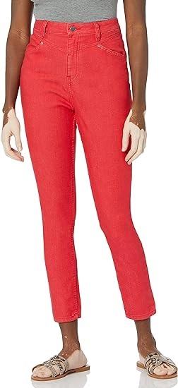 NWT Volcom 27 Georgia May Jagger High Rise Denim Jean Red 113110