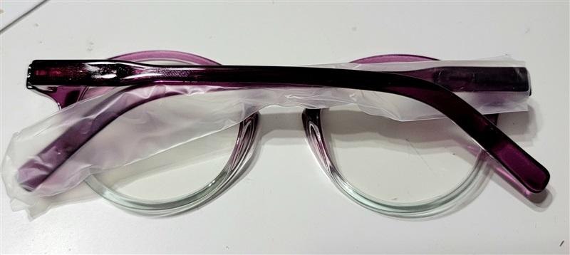 EyeKepper Sheer Purple 1.5 Round Frame Anti Blue Light Reading Glasses 113245