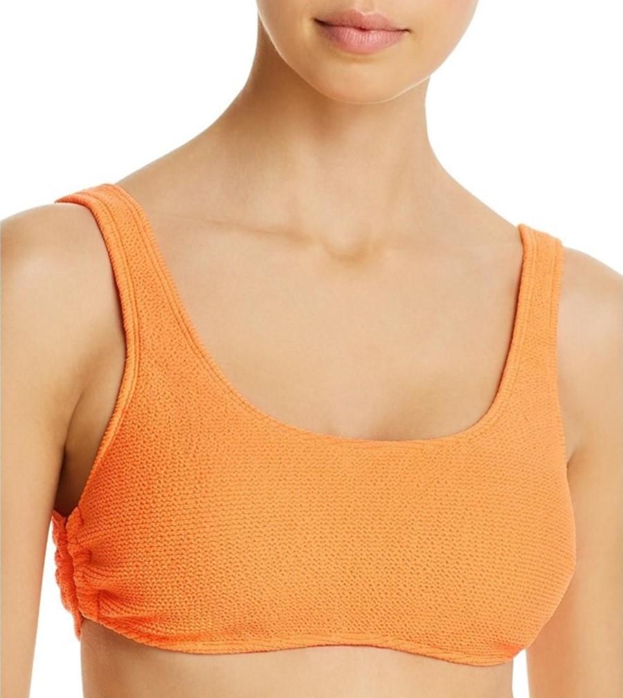 NWT PIlyq PQ Papaya Reef L Ring Halter & Textured Teeny Bikini Swim Set 113275