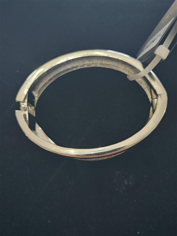 NWT nOir Silver Yo-Yo Rhinestone Snap Bangle Bracelet 113338