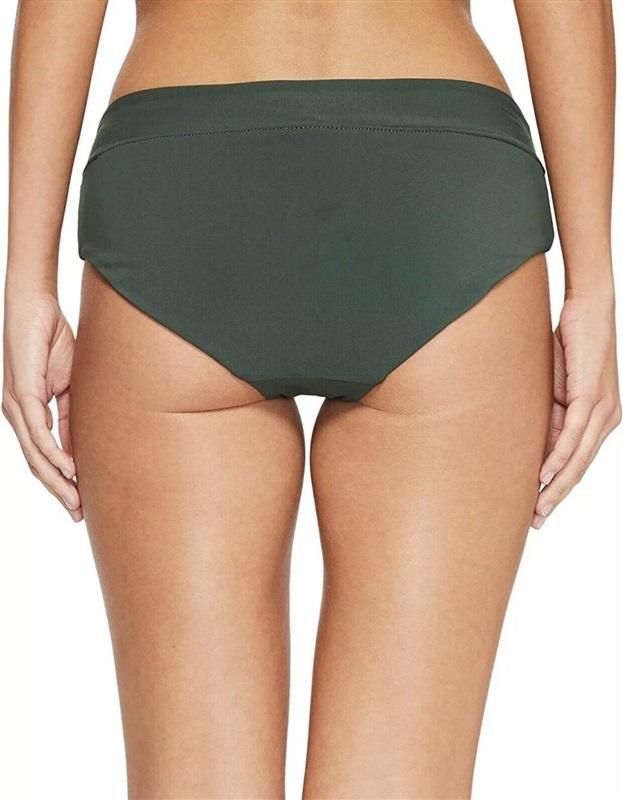NWT Robin Piccone Moana M Hipster Solid Full Bikini Swim Bottom Green 113347