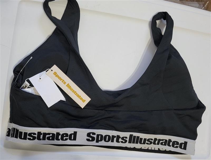 NWT Sports Illustrated XXL Black Core Bra Bikini Swimsuit 113355