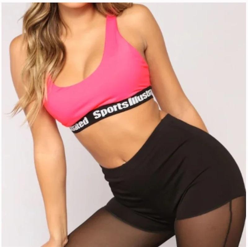 NWT Sports Illustrated XXL Black Core Bra Bikini Swimsuit 113355