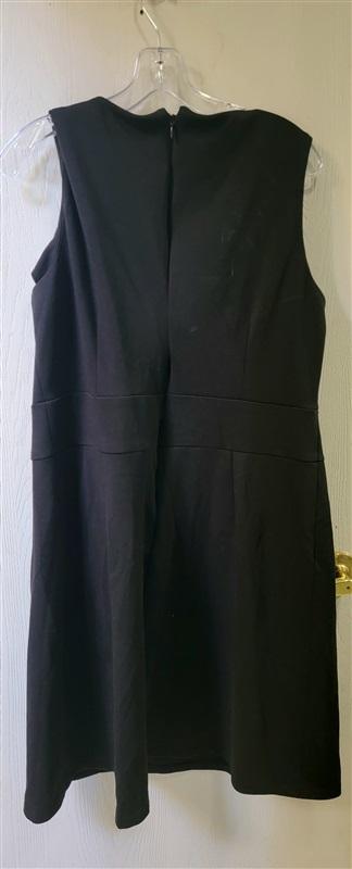 NWOT Calvin Klein 14 Black Crepe Sheath Dress 113361