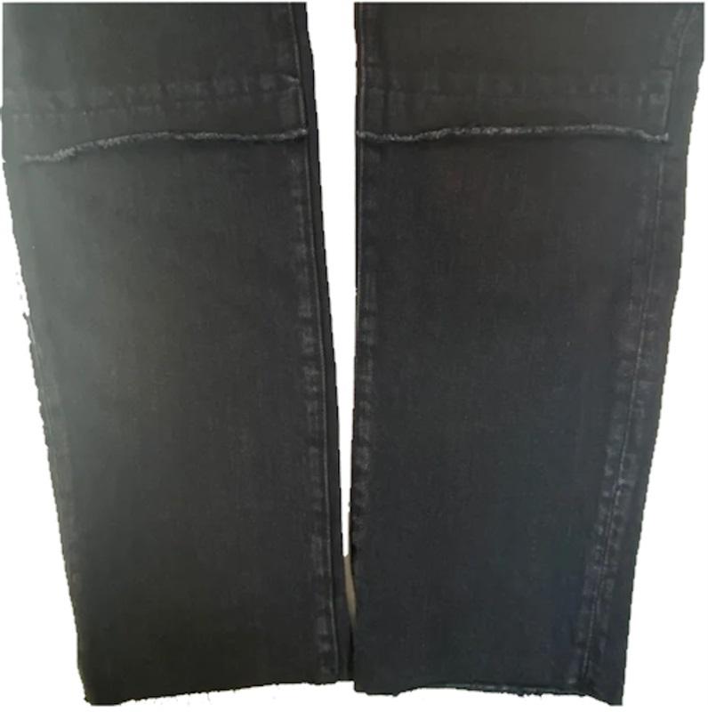 NWT Hale 33 29 Nico Blaine Boyfriend Jeans Frayed Edge Black 113423