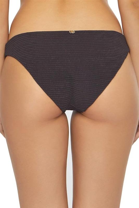NWT Pilyq Coco S Solid Brown Smocked Full Bikini Swim Bottom 113432
