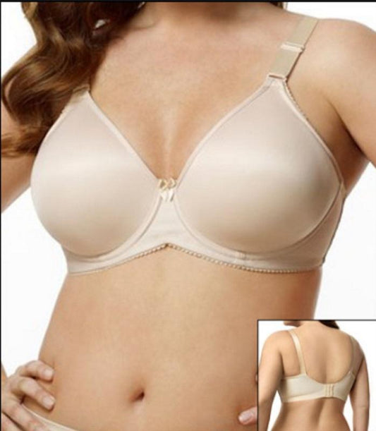 NWOT Elila 36H Microfiber Spacer Underwire Bra 2411 Beige 113441