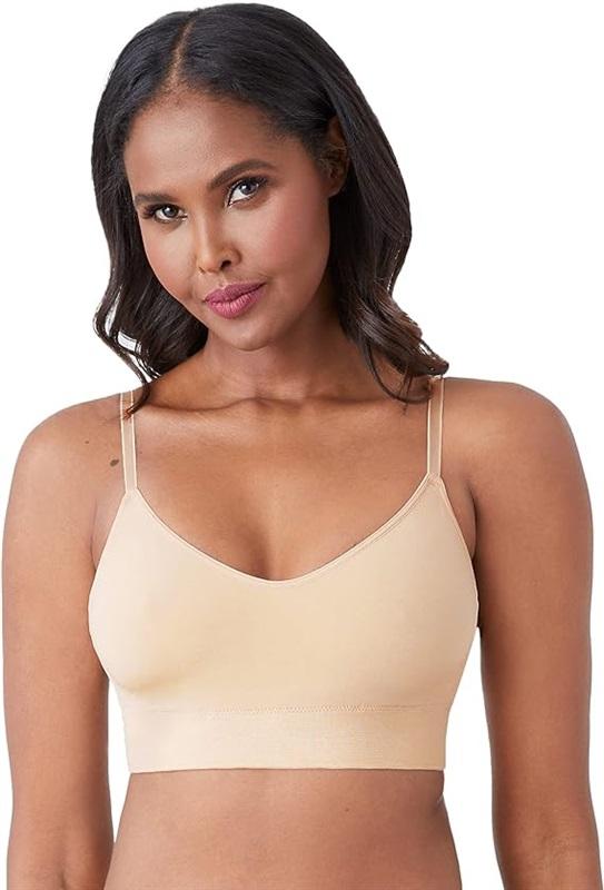 NWTD Wacoal XL B-Smooth Skinny Strap Bralette Beige 113445
