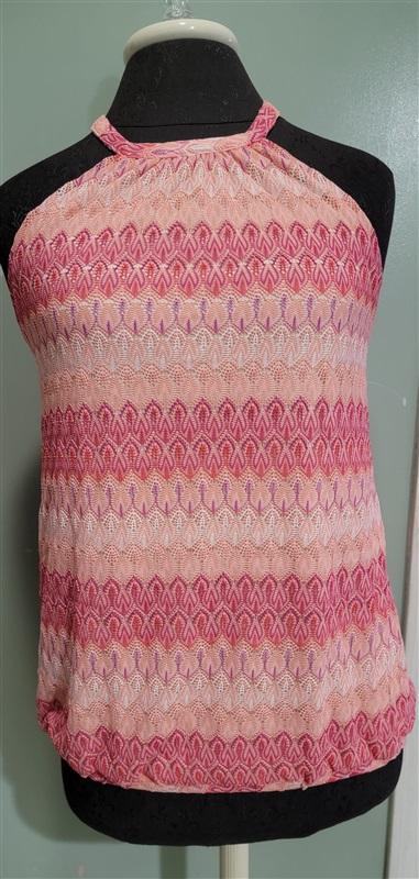 NWOT Boston Proper Mock Neck Tank Fire Mesh Top 113482