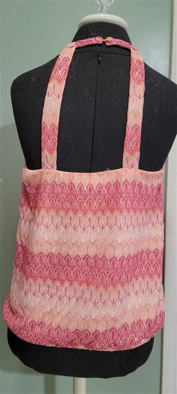 NWOT Boston Proper Mock Neck Tank Fire Mesh Top 113482